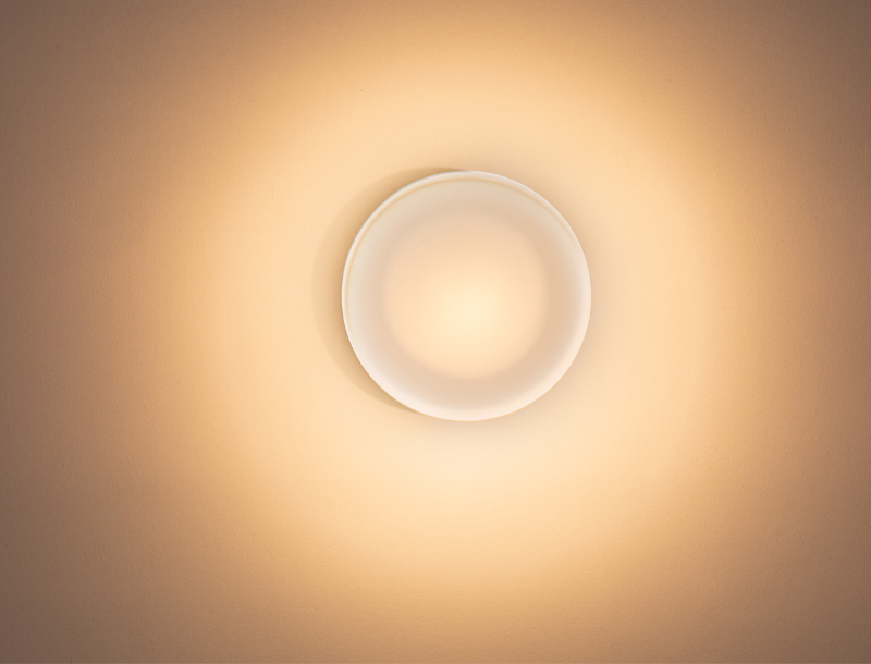 FlatWhite W1 Opal Wall Light
