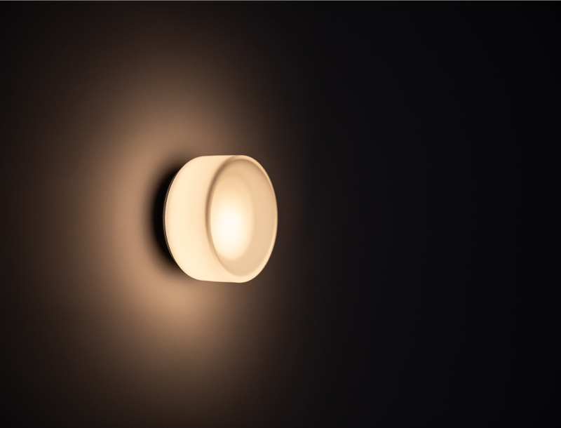FlatWhite W1 Opal Wall Light
