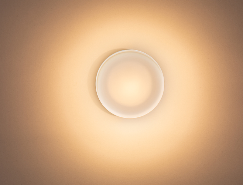 FlatWhite W1 Opal Wall Light