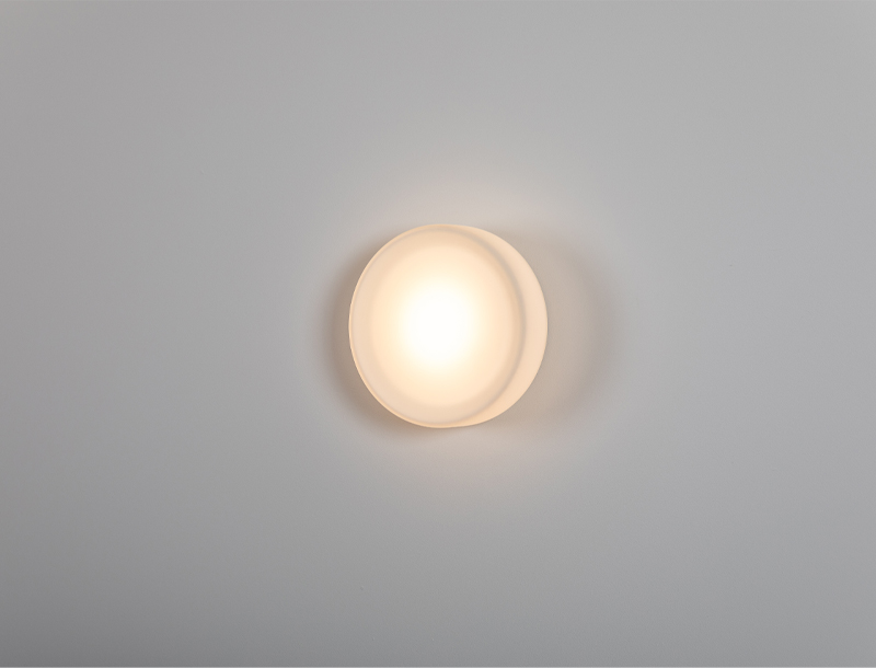 FlatWhite W2 Opal Wall Light