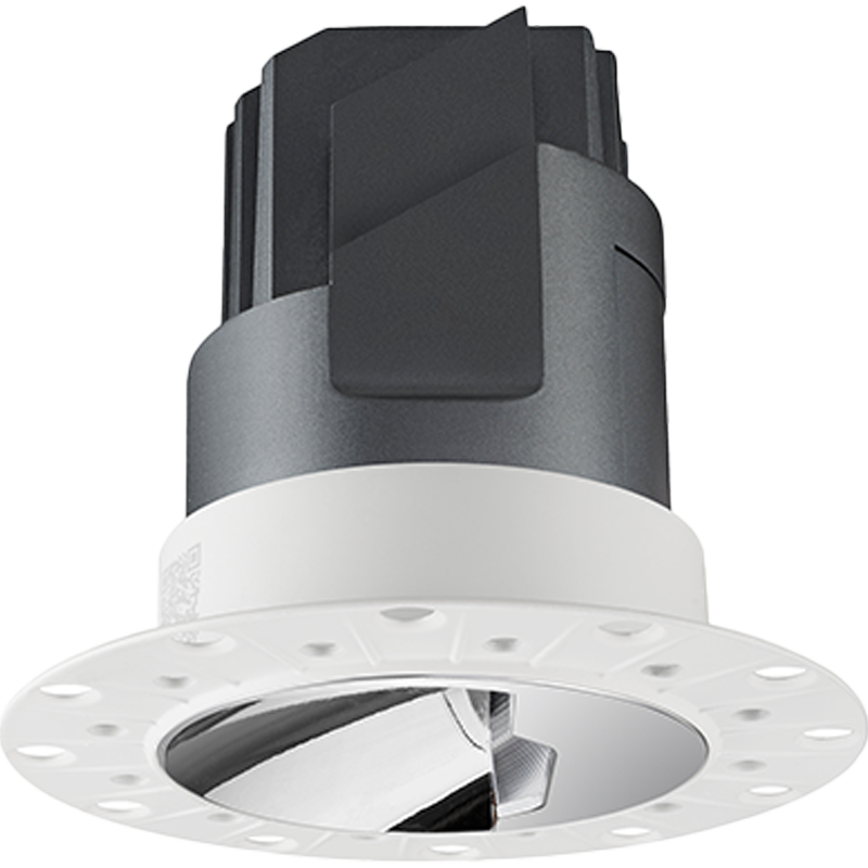 BACH 5s 75mm Wall Washer Trimless - Round Trimless Chrome