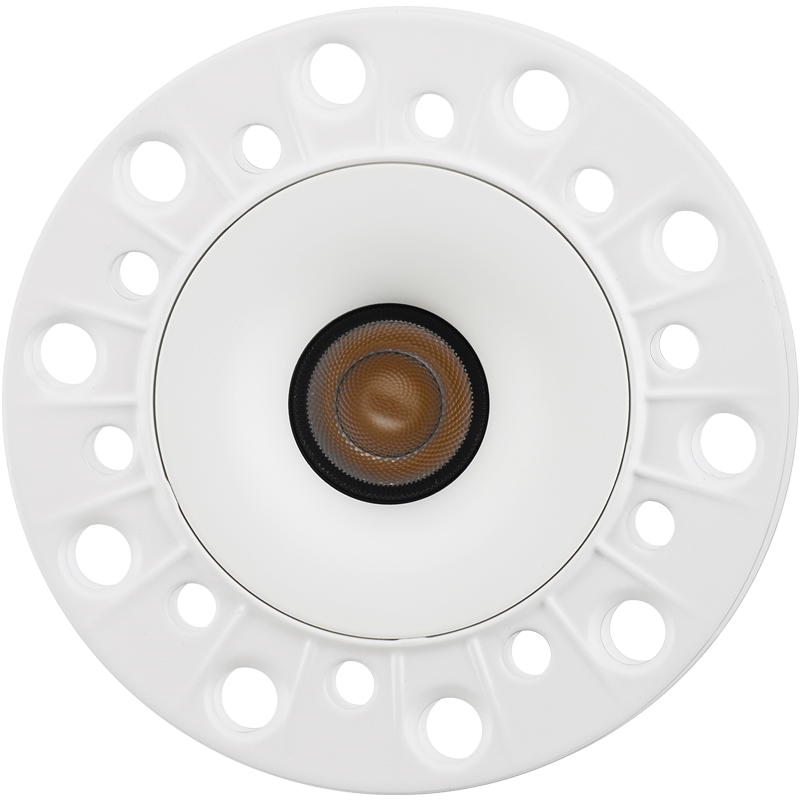 Karma 45mm Curved Bezel Trimless - Curved Bezel Trimless Matt White
