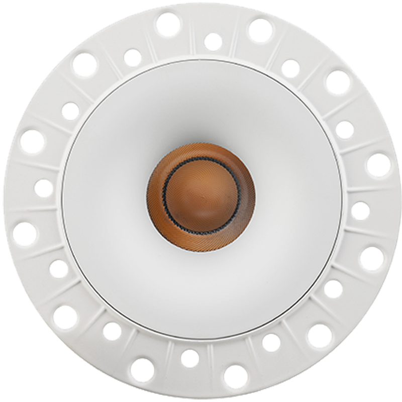 Karma 75mm Curved Bezel Trimless - Curved Bezel Trimless Matt White