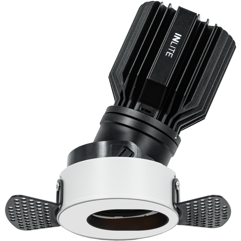 Super Starr Pinhole Adjustable Trimless SUPER HERO XP - Round Trimless Matt White
