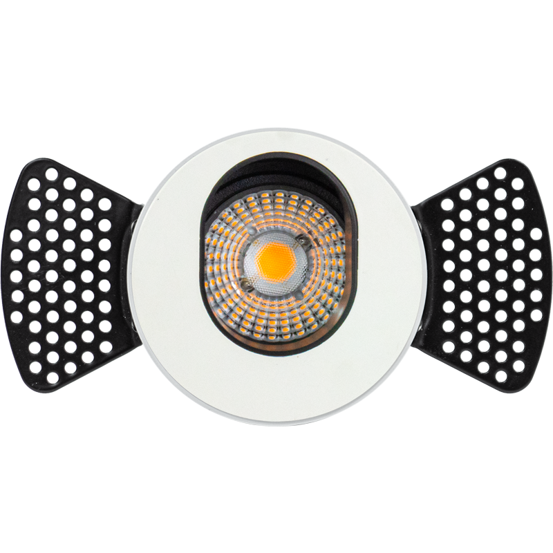 Super Starr Pinhole Adjustable Trimless SUPER HERO XP - Round Trimless Matt White